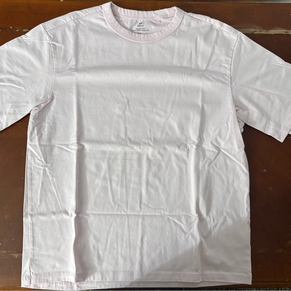 H&M Coolmax Light PINK Crew Neck Tee